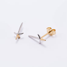 Load image into Gallery viewer, 14K Gold Plated Dagger Stud Earrings - New 🎉

