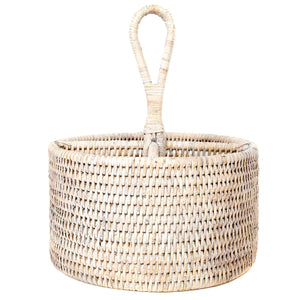 Artifacts Rattan 4 Section Caddy/Cutlery Holder